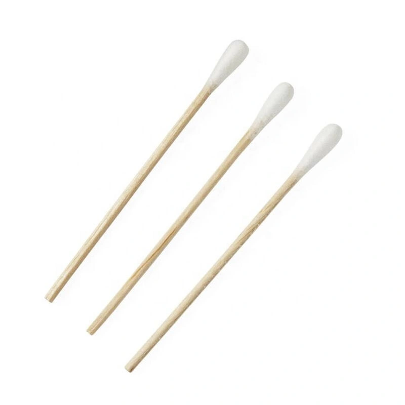 Disposable Natural Bamboo Cotton Swab Make up Ear Cleaning