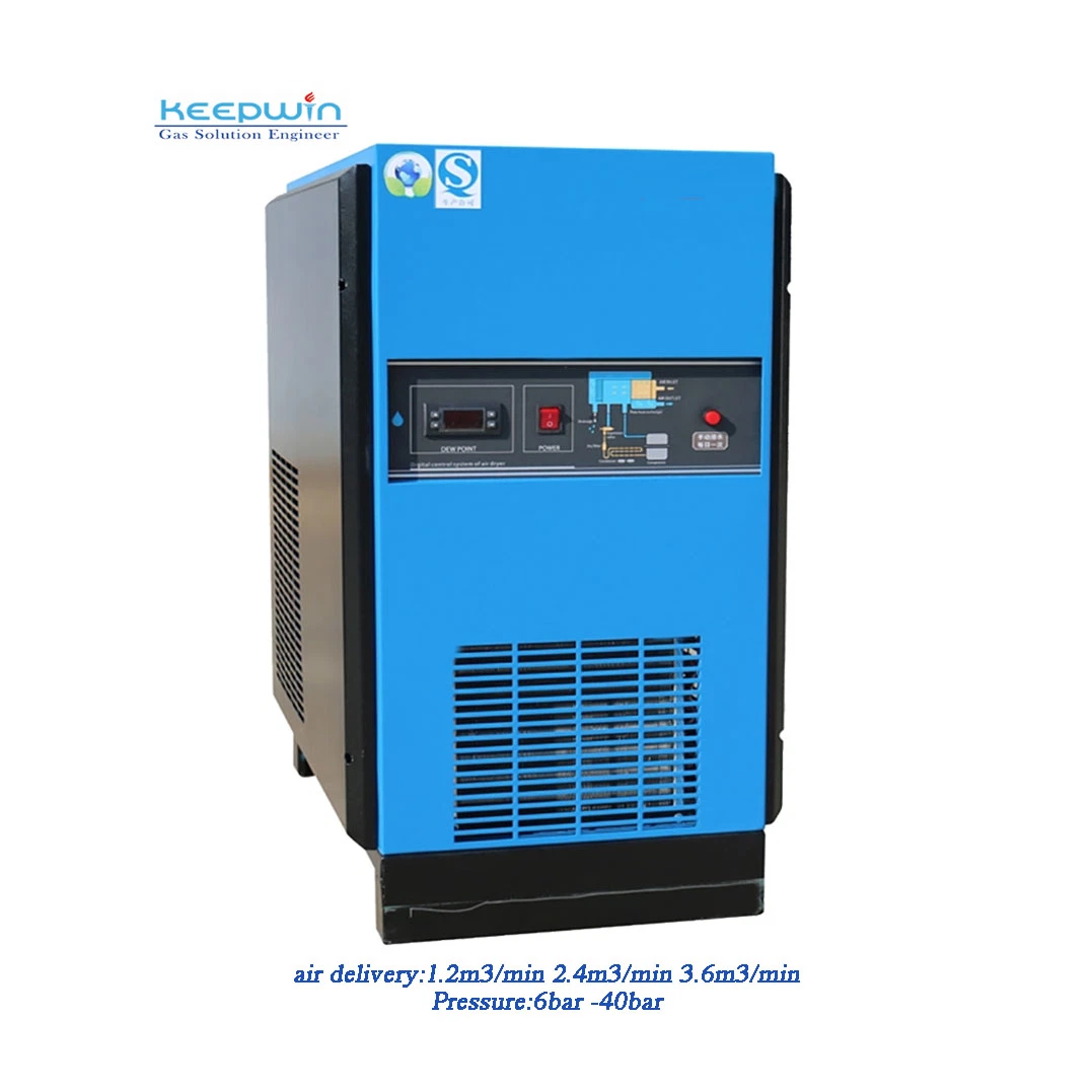 2.4m3/Min Compressed Air Purification Refrigeratory Air Dryer for Compressor Drying System