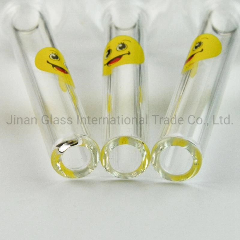 Hot Sale Smile Logo Glass Oil Burner Pipes Pyrex Oil Burner Glass Spoon Pipes Hand Pipe Tobacco Pipes for Smoking Accessories Sweet Puff