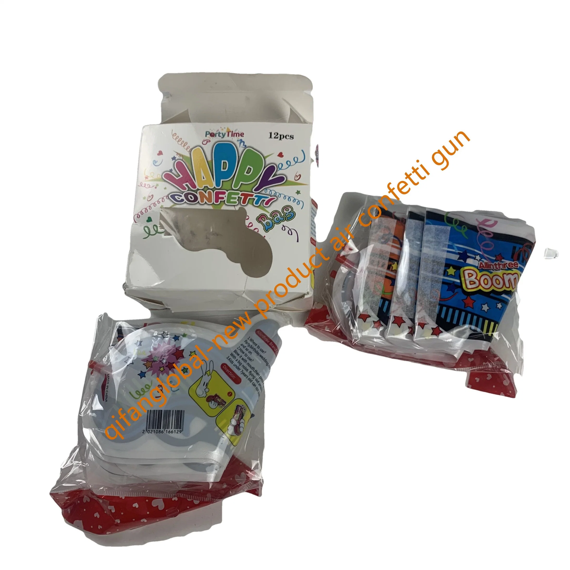 Ar de enchimento de boca sem fogo de artifício Confetti decoração Party Toys Alimentação