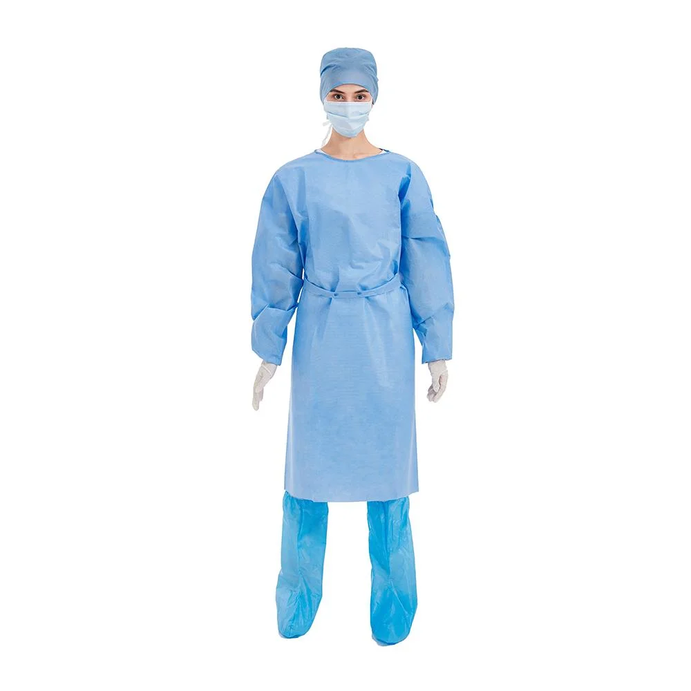 Disposable Consumable Protective Products Isolation Gowns with Non-Woven Fabric