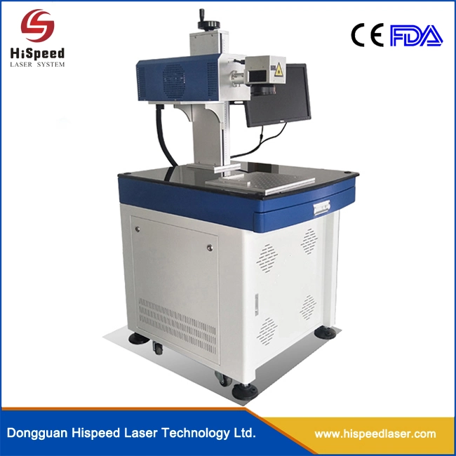 Hispeedlaser Auto PVC / ABS / PMMA / PC / Ak / PU / Ep CO2 Laser Marking System with Glass Tube