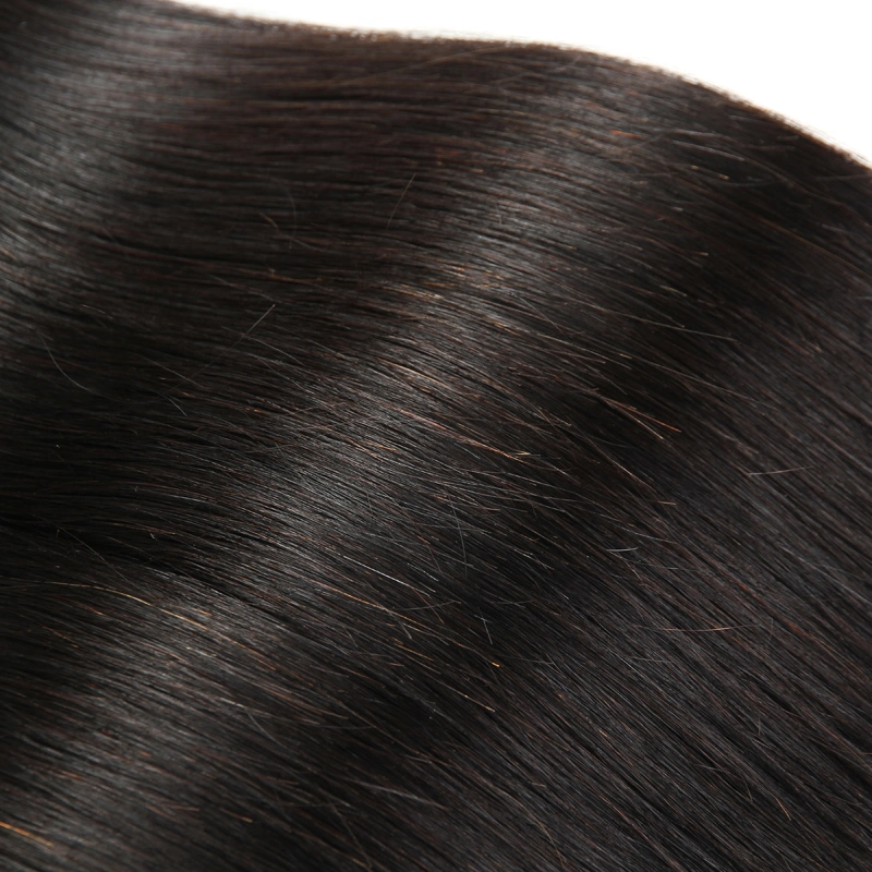 Alineado de la cutícula del cabello virgen Raw directamente sin procesar de tejido de cabello humano.