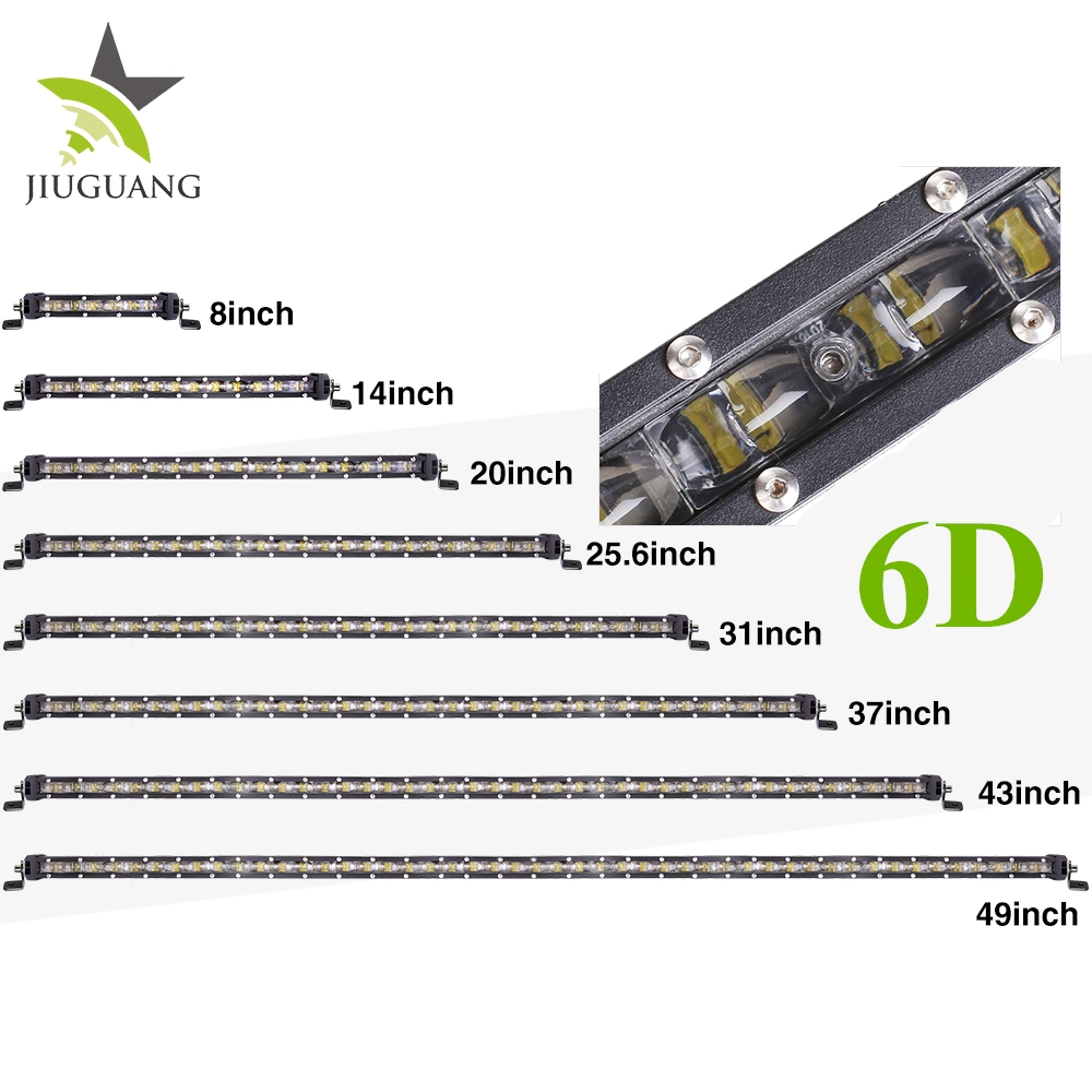 2019 New Driving Beam CREE Single Row 180W 90W 22inch Truck 6D Super Slim Auto LED Bar for Jeep