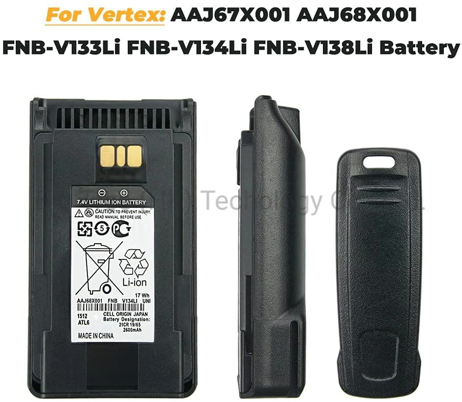 Fnb-V134li Fnb-V133li Battery for Vertex Two-Way Radio Evx-231 Evx-261 Vx-451 Vx-454 Evx-530 Evx-531