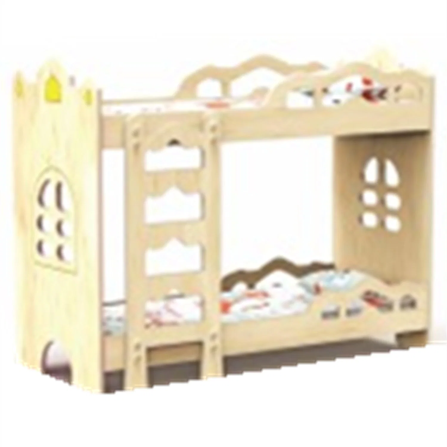 Kindergarten Kids Solid Wood Single Bed School Children Furniture Mz61