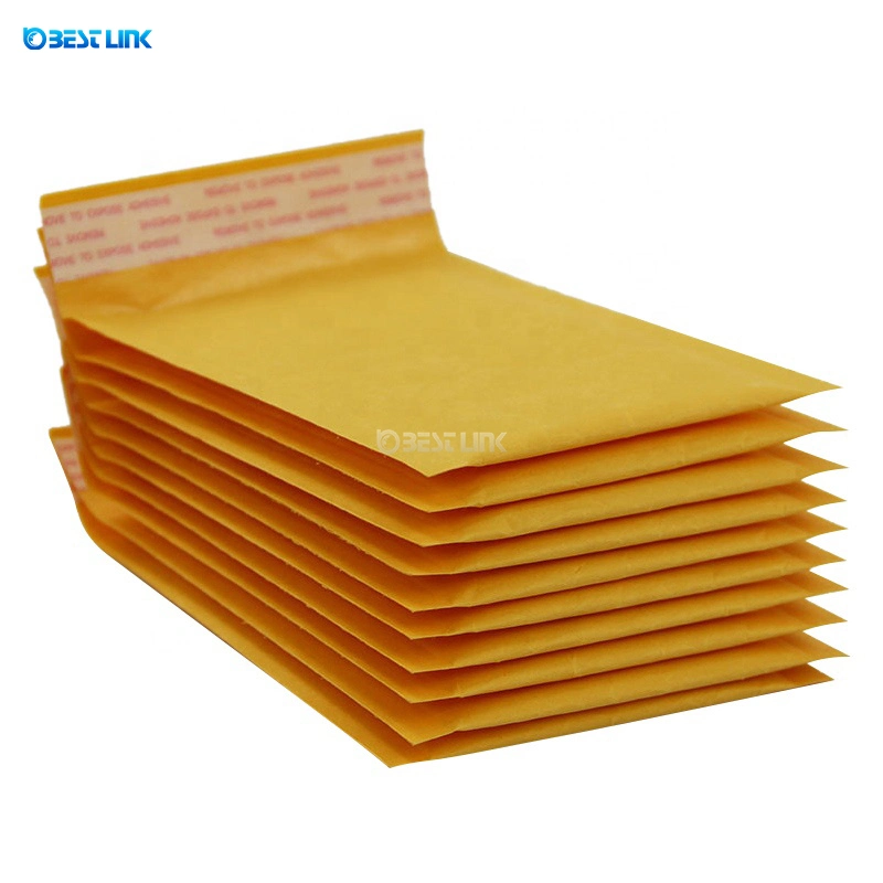 Kraft Bubble Wrapping Bags for Shipping Mailing Packaging Clothes/Cosmetics Bubble Mailers (15*20+4cm)