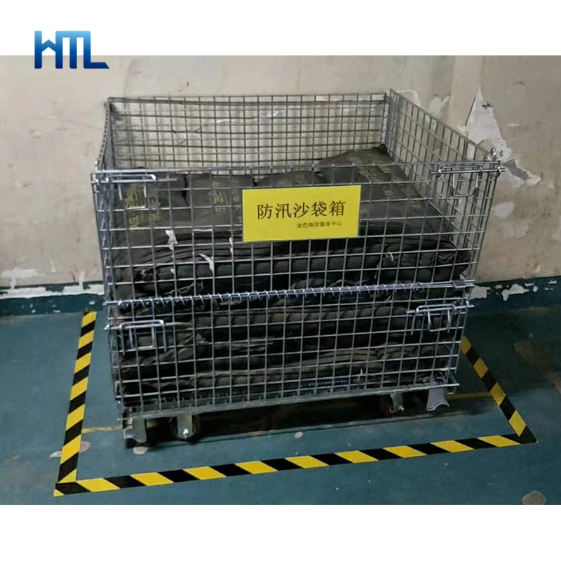 Customized Agriculture Industry Steel Wire Mesh Stackable Portable Storage Container