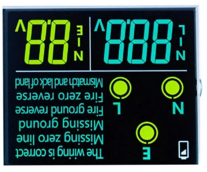 Custom LCD Display Negative Transmissive Va Segament LCD Panel for Circuit Test Instrument