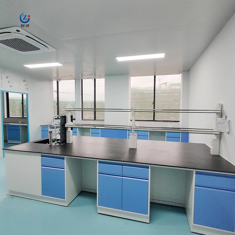 Chemestry Laboratory Island Work Benches Furniture with Storage Sink