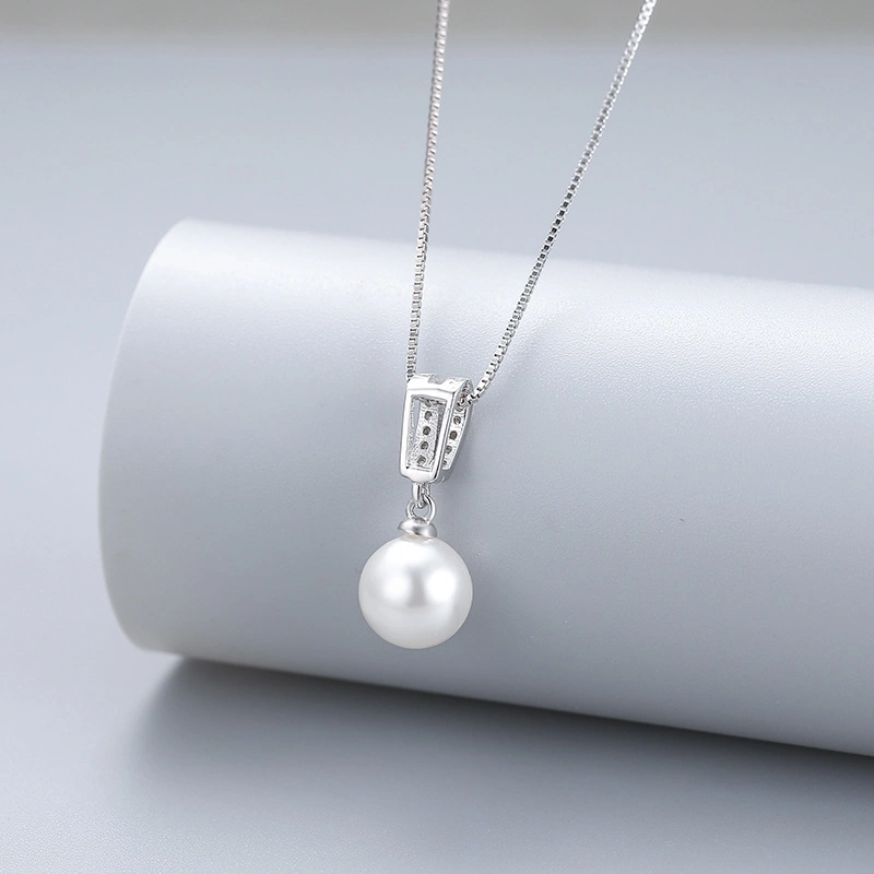 Simple Classic Pearl 925 Sterling Silver Pendant