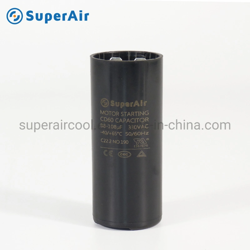 CD60 Motor Start Run Capacitor 110V 220V 330V CE TUV UL