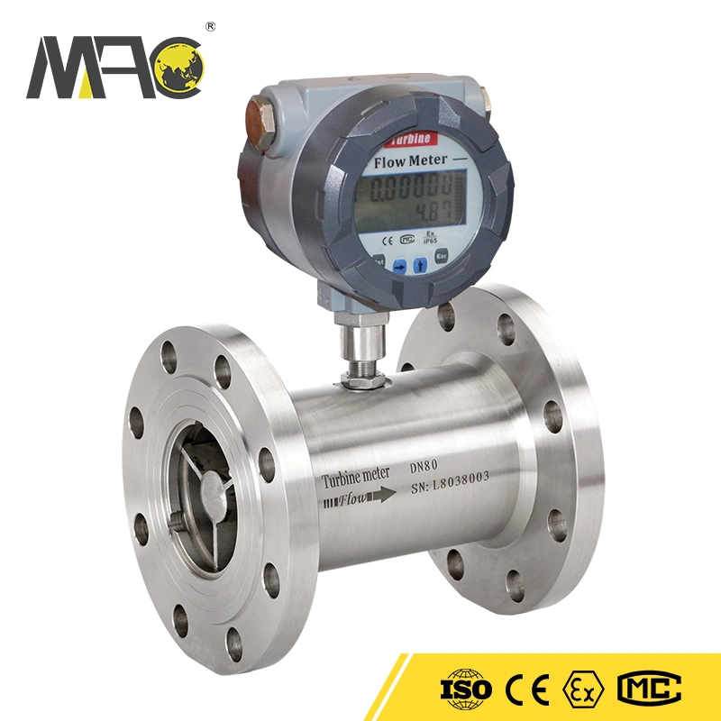 OEM High Accuracy Digital Diesel Flow Meter Turbine Fuel Oil Flow Meter