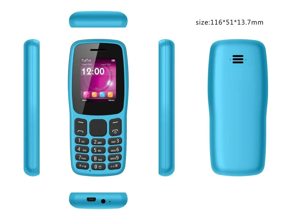 OEM High quality/High cost performance  2g Keypad Mobile Phones 1.8inch Telephones with Super Big Battery 800mAh Battery