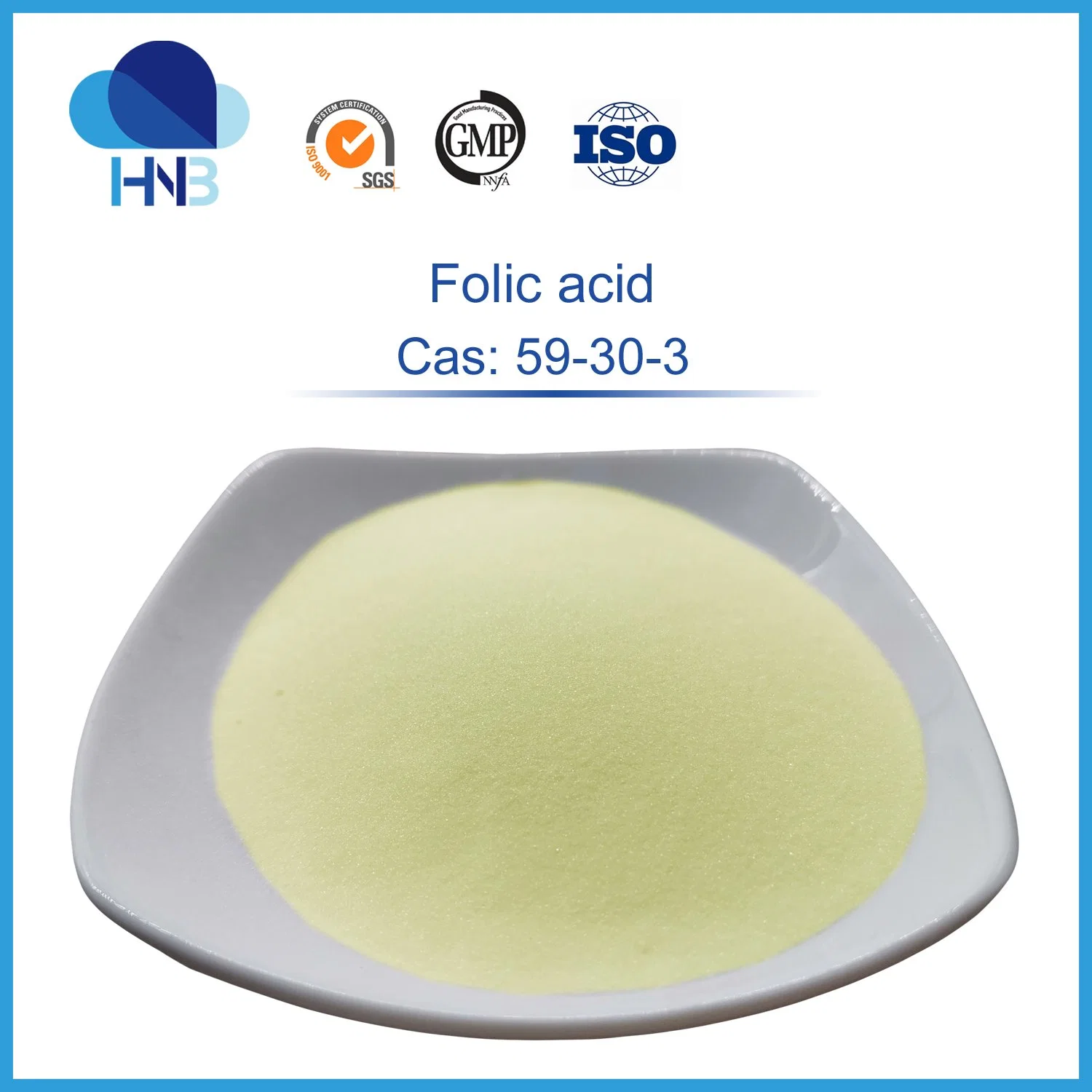 Factory Supply 99% Purity Folic Acid Powder CAS. 59-30-3 Vitamin B6