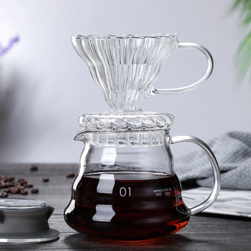 360ml600ml800ml High Borosilicate Glass High-End Hand Brew Coffee Cloud Pot