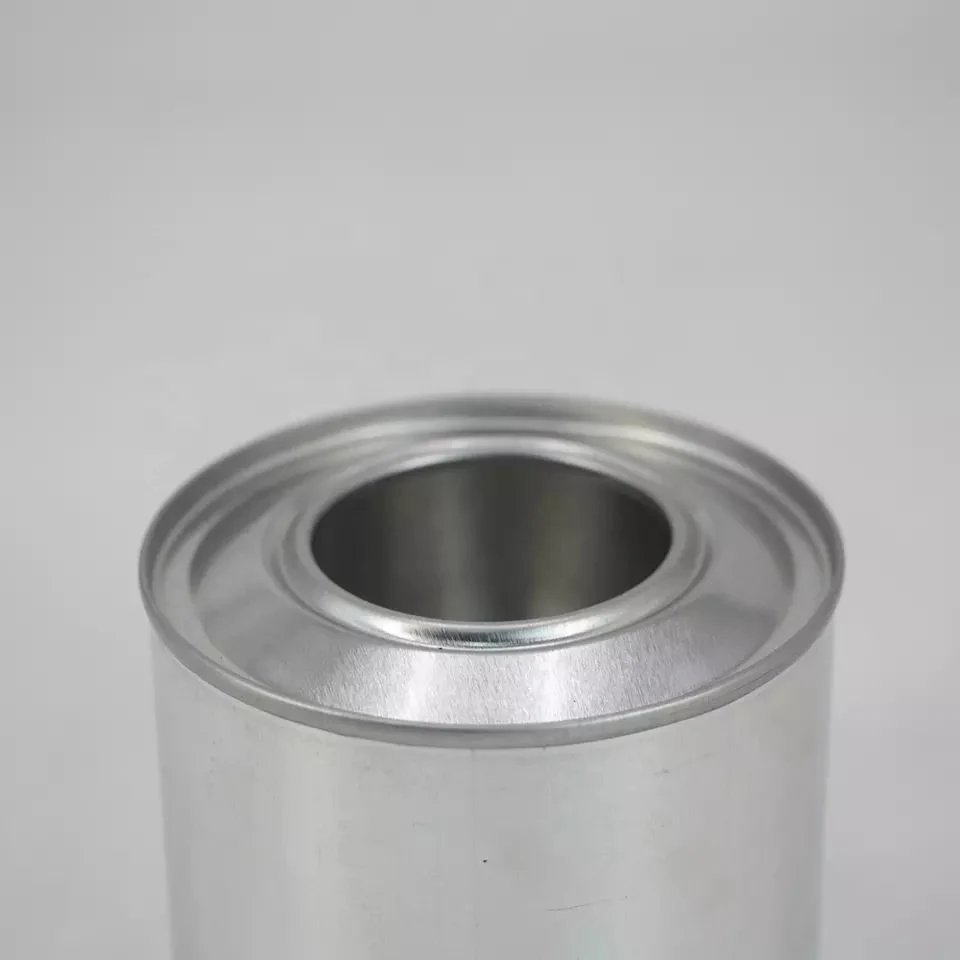 OEM 400ml Chemicals Metal Container Round Tin Can with Plastic Cap