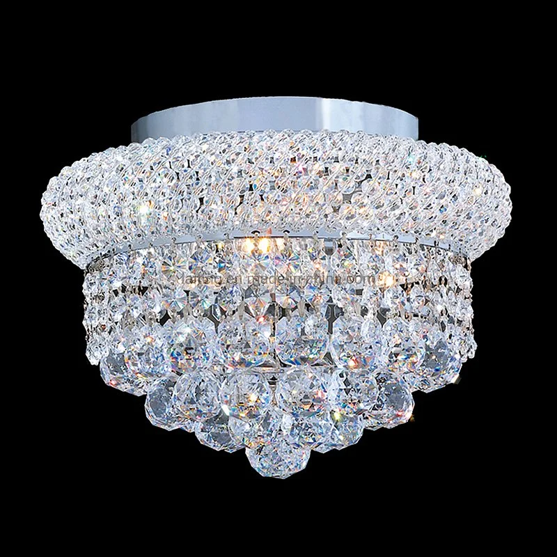 Decoração Sala levou lustre de cristal casamento pendente de luxo Royal luz de tecto