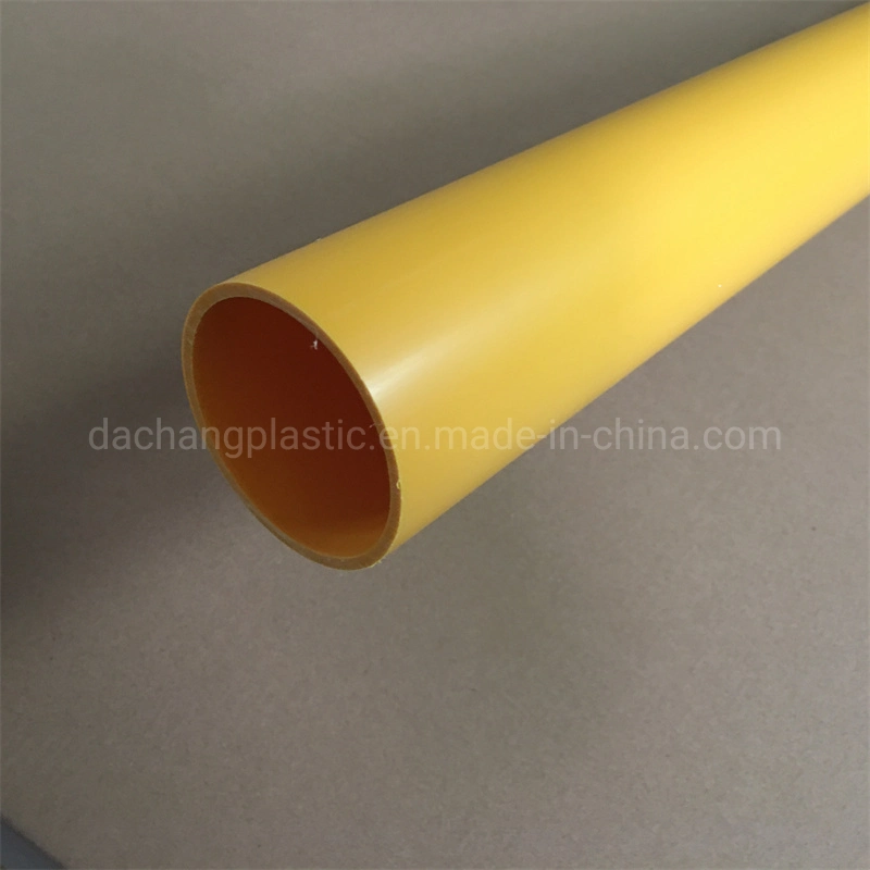 Thick Yellow Polypropylene PP Plastic Extrusion Tube Pipe for Road Marking Snow Poles 76mm Outer Diameter