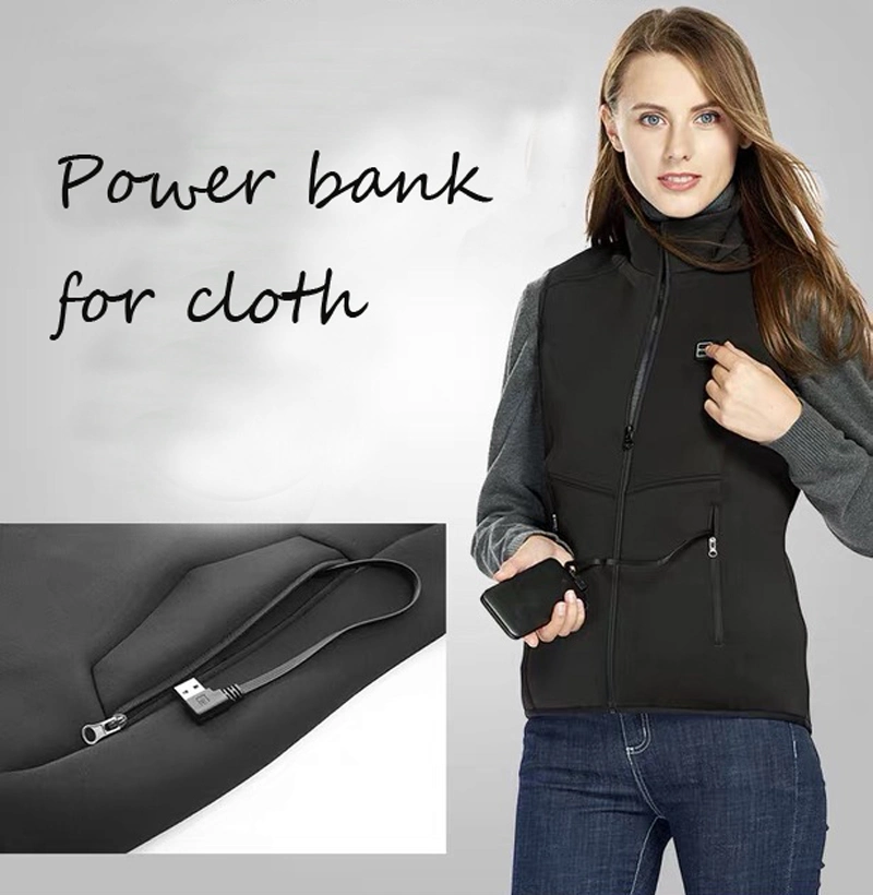 Smart Charging Heating Jacket Power Bank Winter Thermal Clothing Portable Battery Heating