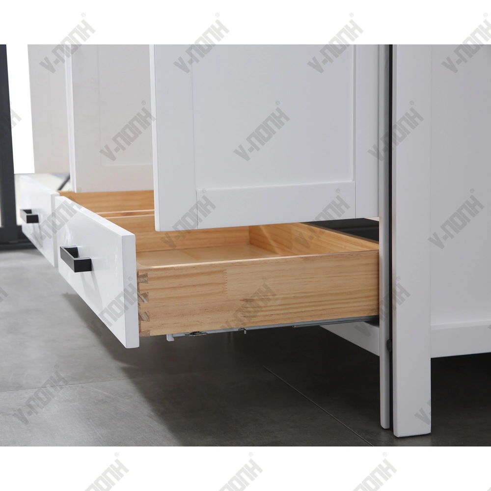 Luxury Hot Selling White Color Cabinet Bathroom Vanity Sets