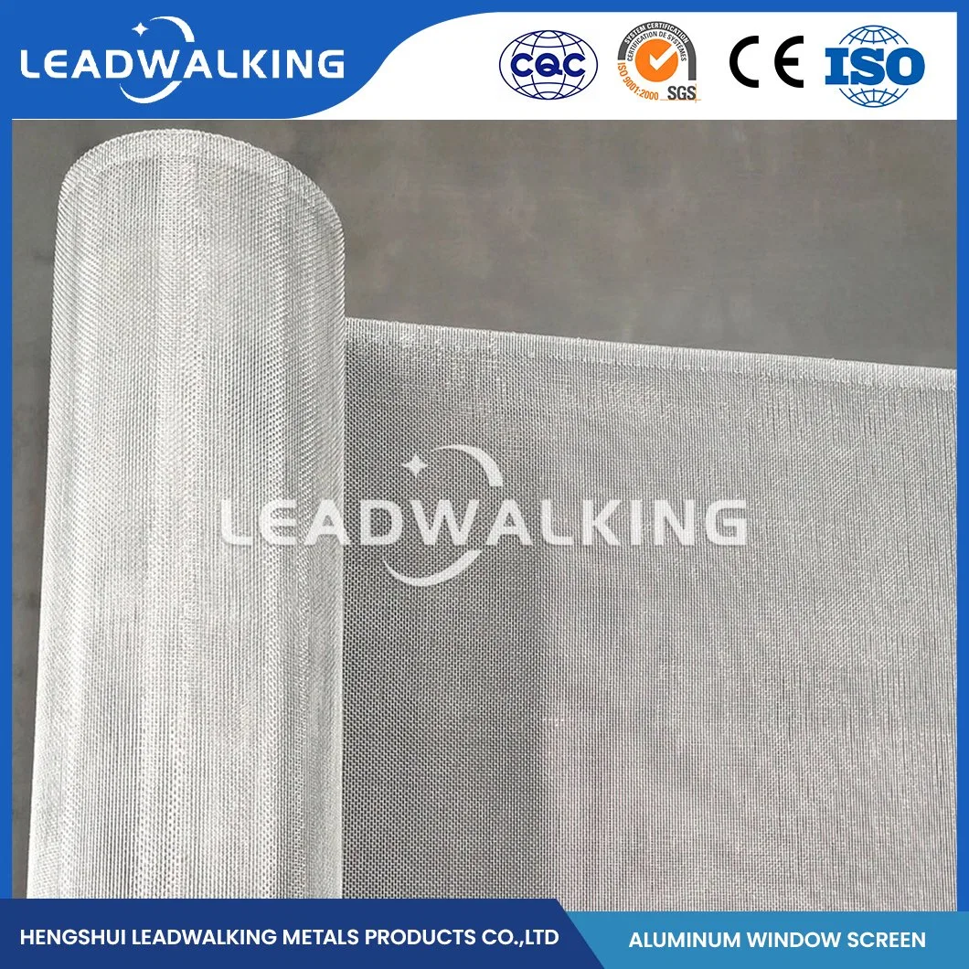 Leadwalking Stainless Steel Window Screen Mesh Good Aesthetics Aluminum Mesh Window Screen Factory High-Quality China 302 304 Aluminum Alloy Window Screen