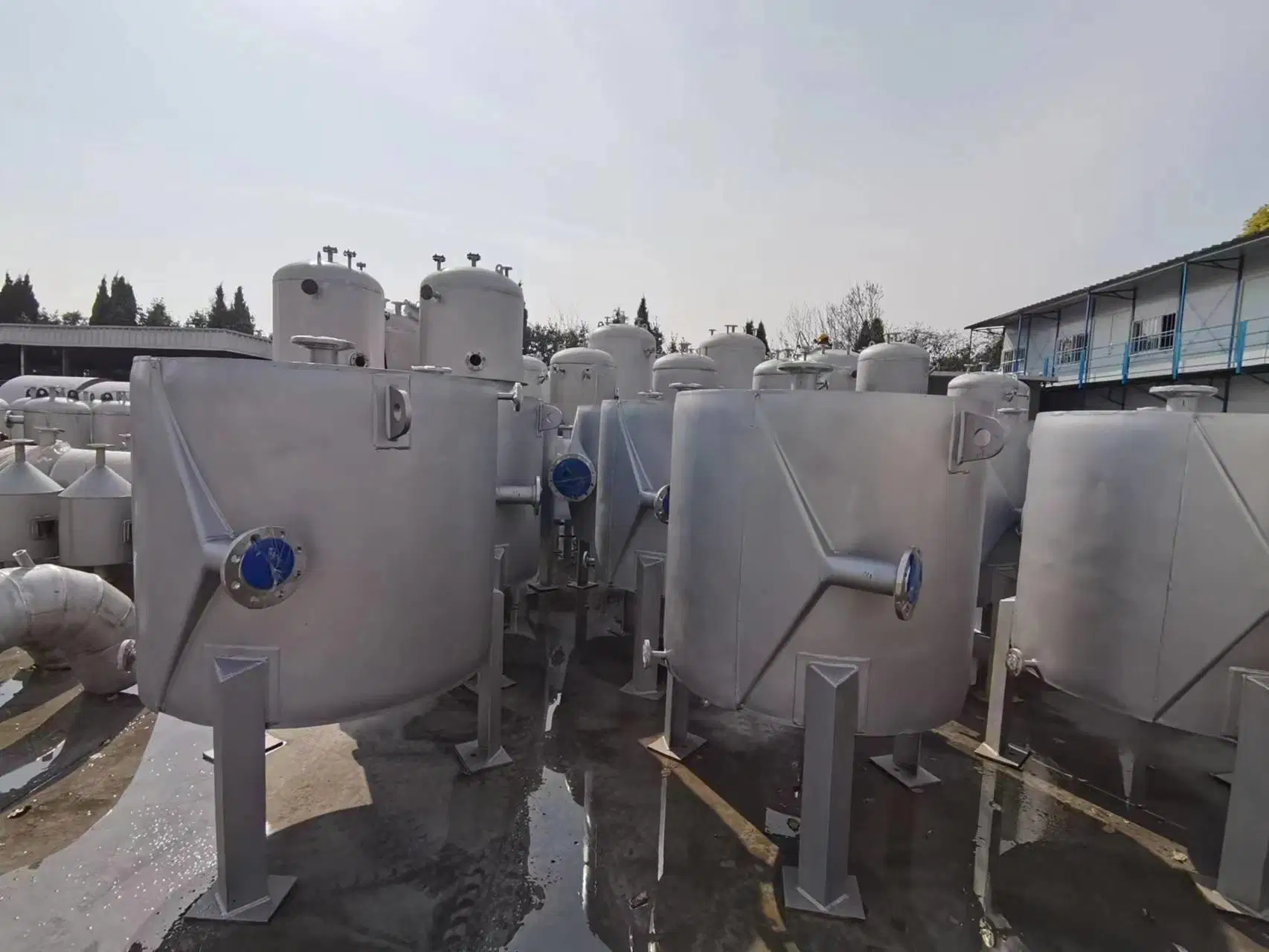 Stainless Steel Recovery Kettle Secondary Condenser Heat Exchanger Pressure Vessel Chemical Equipment