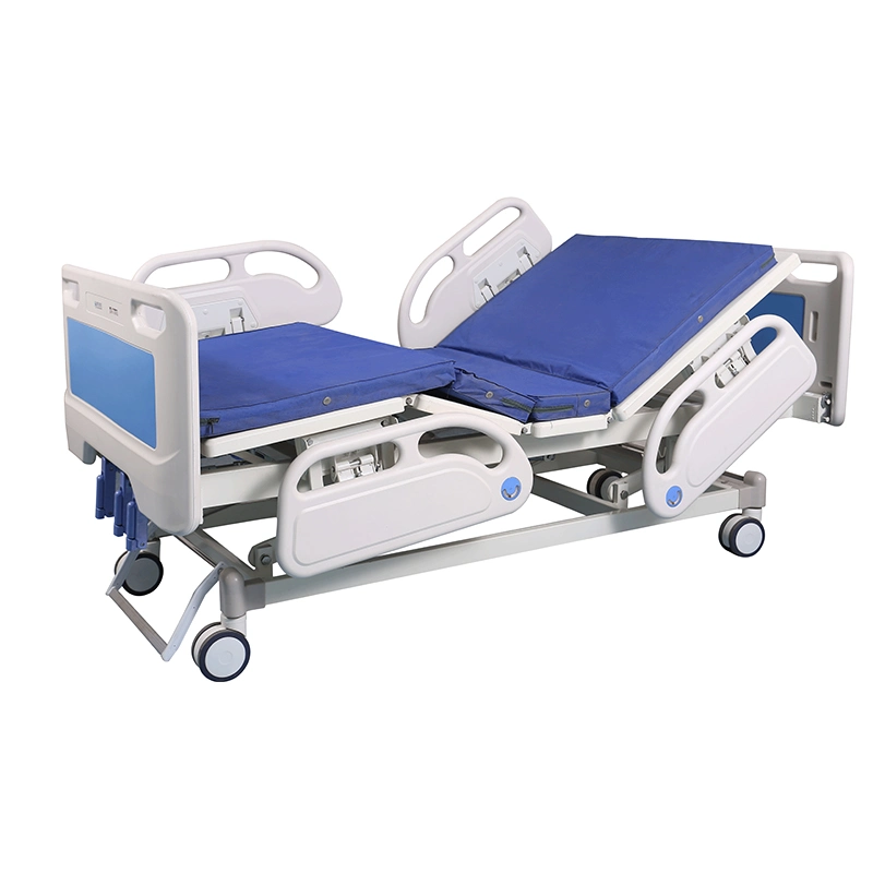 Mobiliario hospitalario cirugía médica plegado eléctrico ajustable Función de la ICU Terapia paciente cama de cuidados de enfermería