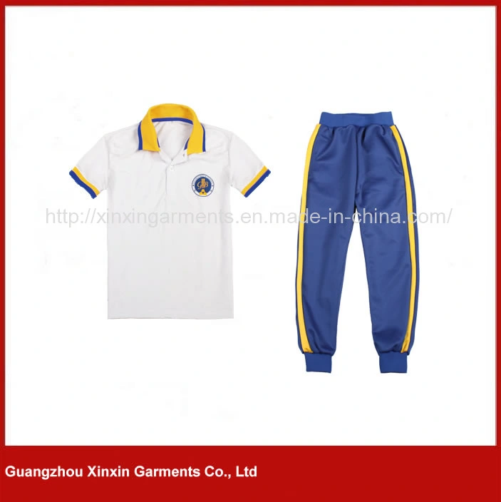 Commerce de gros de vêtements bon marché de l'École d'usure uniforme de l'école primaire fournisseur uniforme fabrique de vêtements (U24)