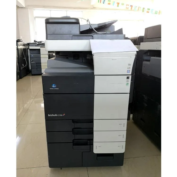 High Speed Digital Printing Photocopy Machine Konica Minolta Bizhub C759 C659 Copier