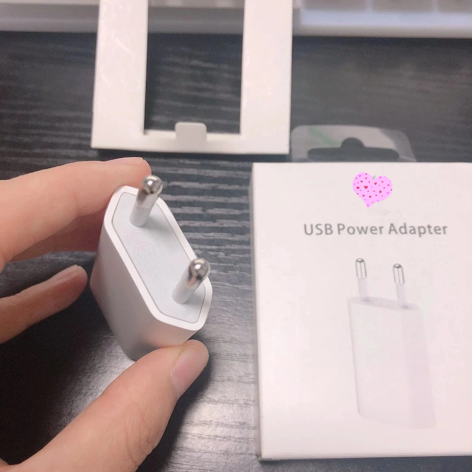 5W, enchufe europeo viajar Cargador de pared USB 5V/1A Carga rápida para el iPhone 6 6s 7 8 Plus X Xs Max Xr Teléfono móvil el adaptador de CA