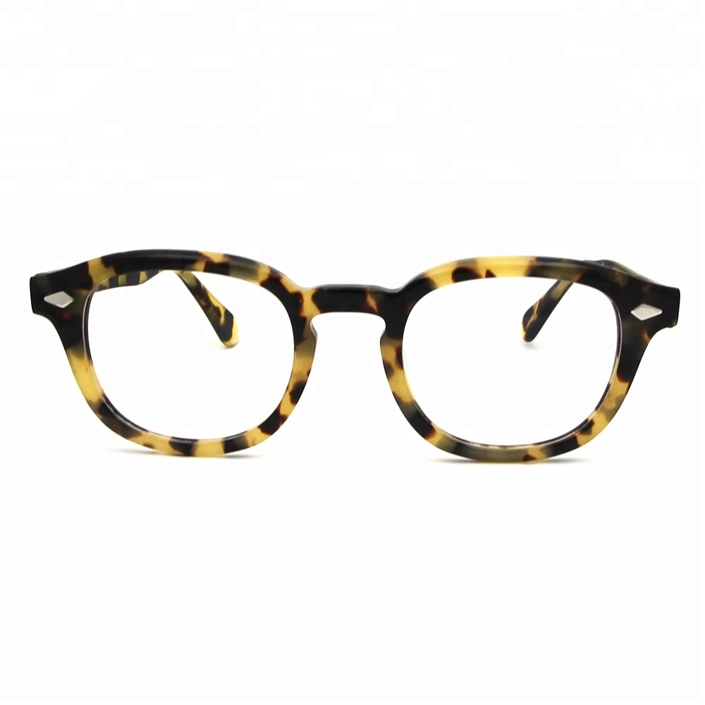 إطار بصري ذو جودة عالية من العين للرجال Retro Vintage Round Acetate للنساء الرجال