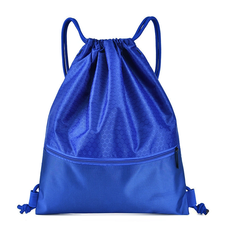 Sac à dos avec cordon et logo de sport en satin résistant