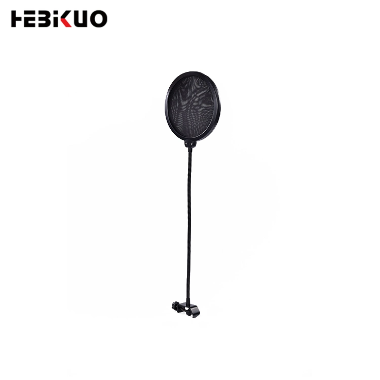 Professional Mic Dual Layered Microfons Pop Shield Studio Recording Clip on Microphone Pop Filter