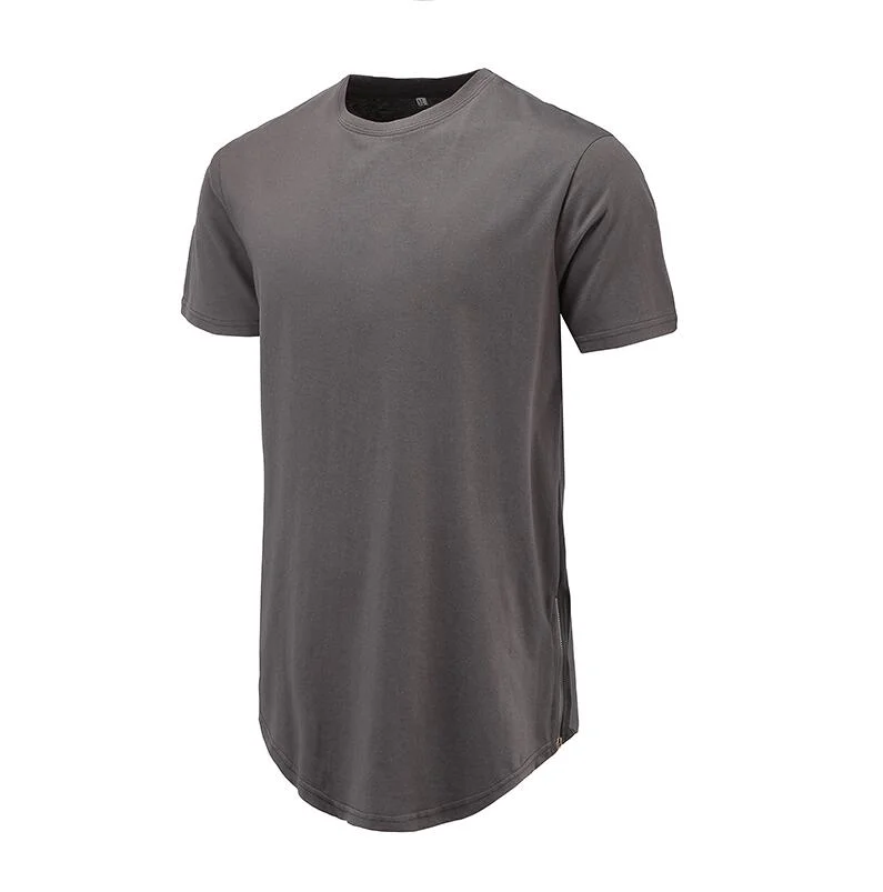 Mens Basic Cotton Hipster Crew Neck T-Shirt Clothing