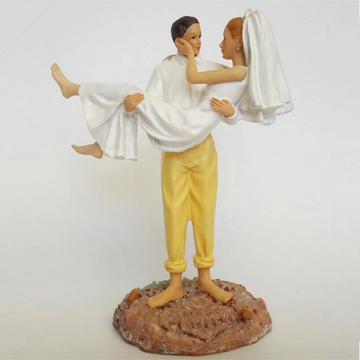 Romantic Bride and Groom Wedding Couple Figurine Dancing