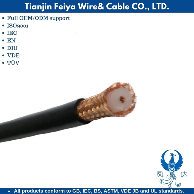 Elevadores eléctricos de Linha de Transmissão de frequência de rádio da rede informática Sheild sinais de cabo de comunicação RG11 Cabo Coaxial