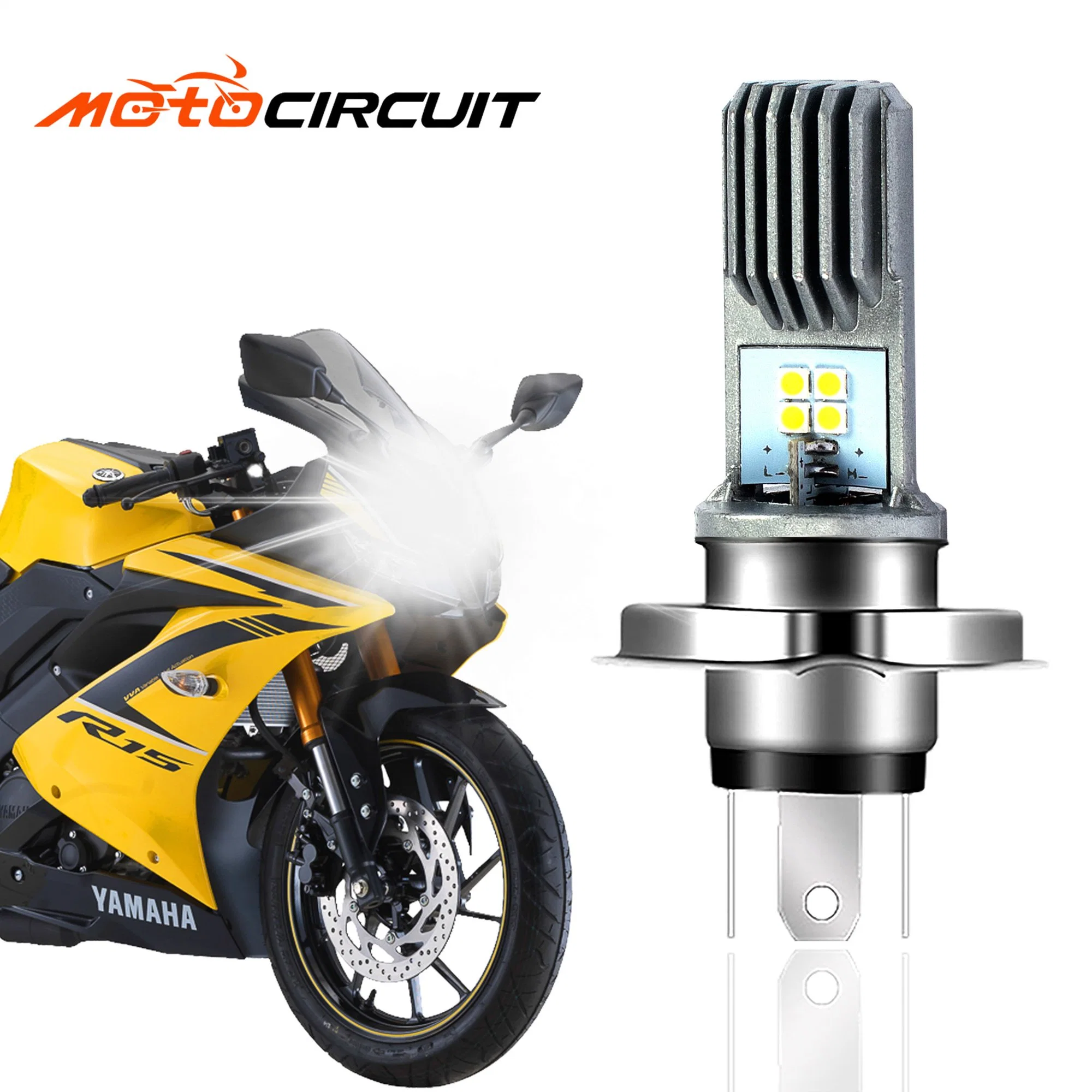 Motorcycle H4 LED Headlight Mini Driving Lights for Motorcycle Lighting Systems LED Bulb Fog Driving Lights Bike Modified Parts