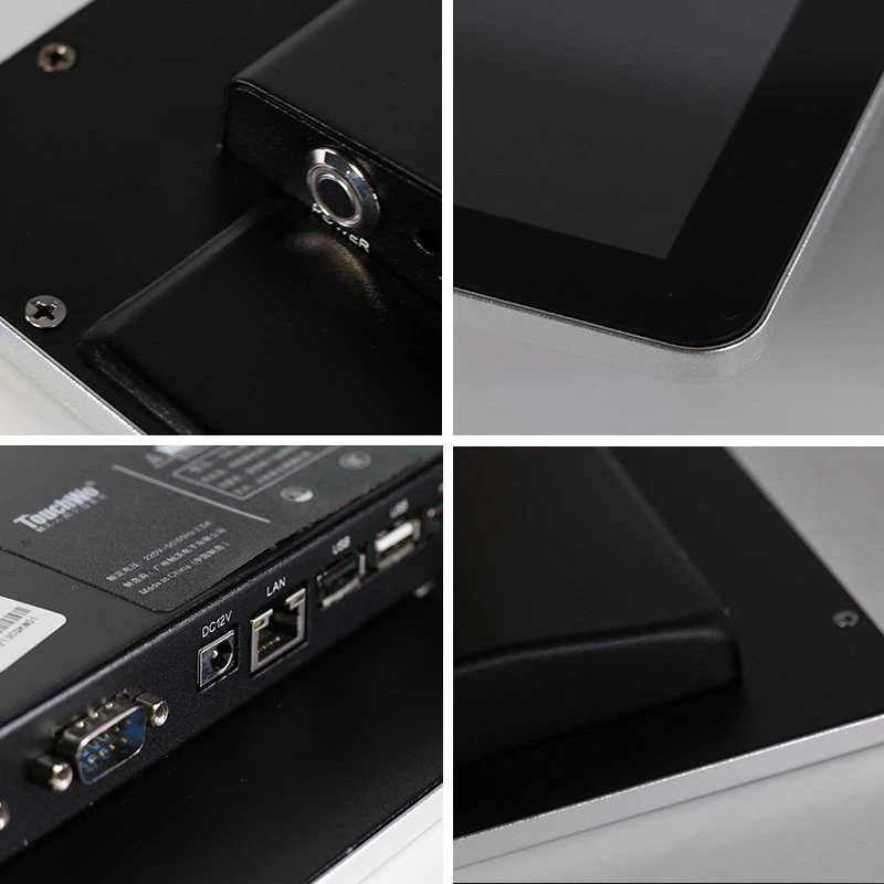 Caixa de liga leve Al, Mini PC Multi-Touch de 15.6 polegadas para informação e entretenimento