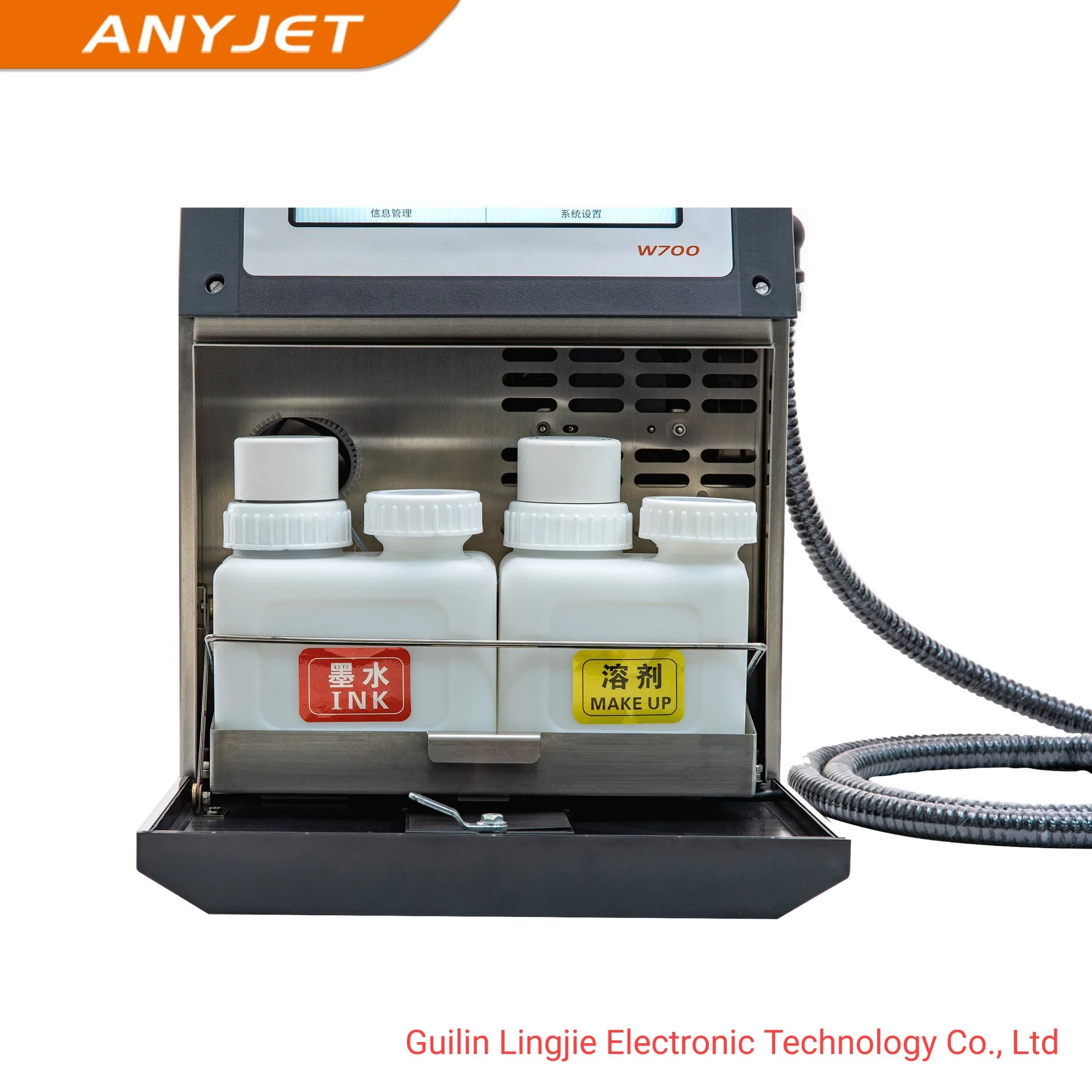 Anyjet Small Character Cij Printer Inkjet Printing for Easy Operation Industrial