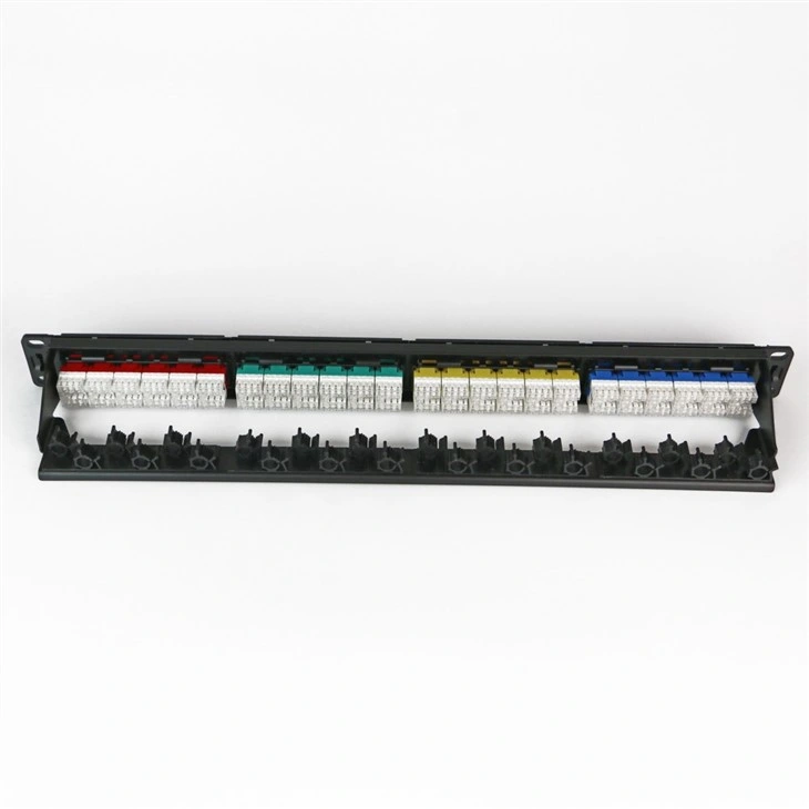 Indicación de colores Jack modular Use Patch Panel sin blindaje