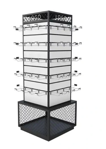 Heavy Duty Floor Standing Double Sides Metal Wire Adjustable Shelving Display Rack