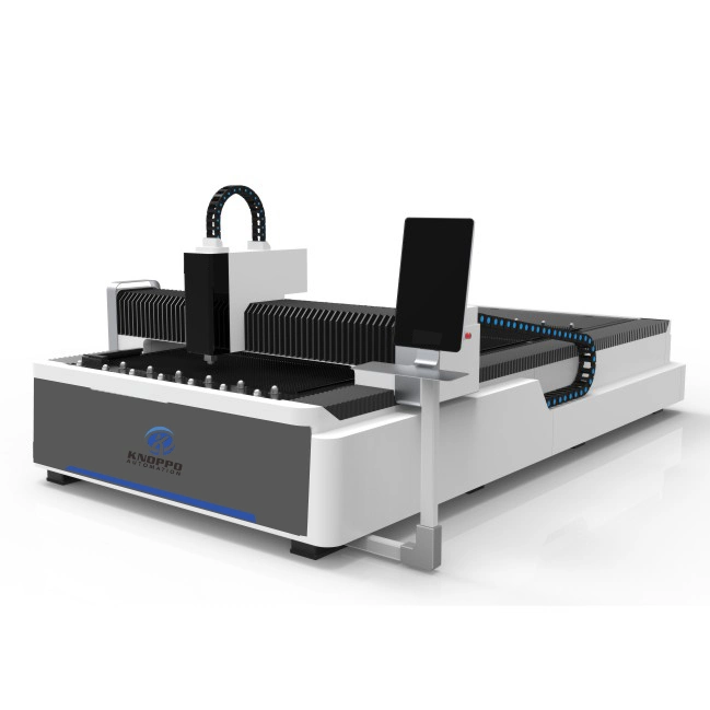 Máquina de corte a laser de fibra de 4000 W, mesa aberta e plataforma única Modelo económico para alumínio CS em aço inoxidável