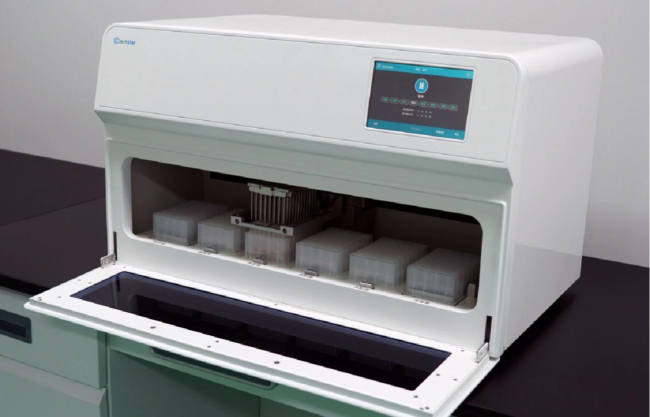 El equipo de prueba CE Techstar laboratorio de PCR de médicos del sistema de extracción de ácidos nucleicos Dispositivo de extracción de ADN/ARN Extractor de ácidos nucleicos Equipos de comprobación