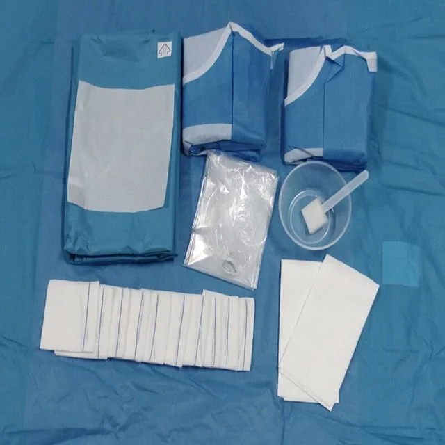 Kit chirurgical médical jetable stérile pour opération chirurgicale boîtes de drape