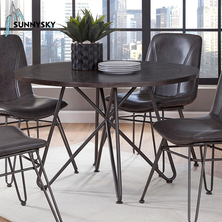 Modern Luxury Solid Wood Dining Tables and Chairs Set Glass Top Furniture