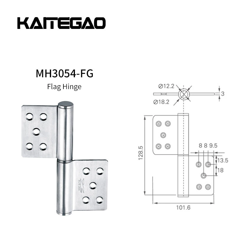 Detachable Flag Hinges for Window Cabinet Door