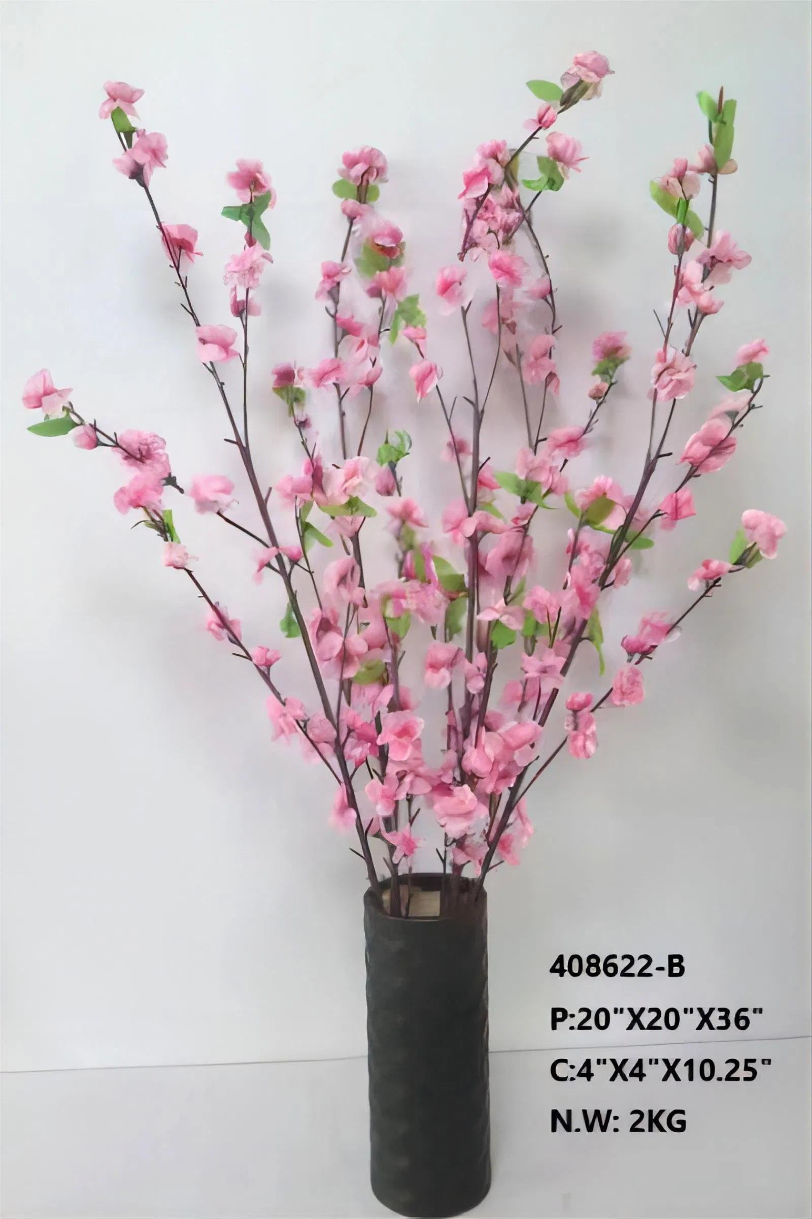 OEM Factory Customized Artificial Peach Blossom Flower Wholesale/Supplier Artificial Flower Wholesale/Supplier Home Decor Artificial Potted Flower Manufacturer in China