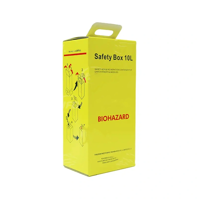 Hospital Disposable Safety Sharp Box Paper Sharp Container for Medical Waste Collection