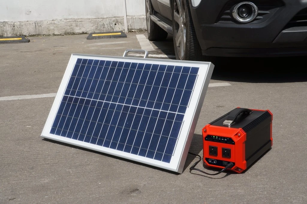 High Power Solar Power Generator Power Supply Solar Charger with LED Light